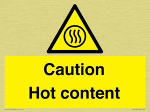 Caution Hot content